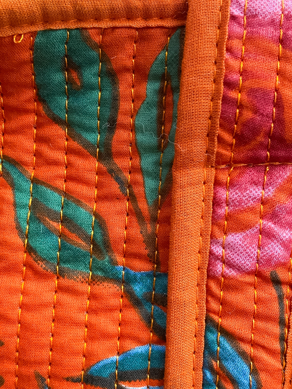 Sac cabas matelassé zippé en coton