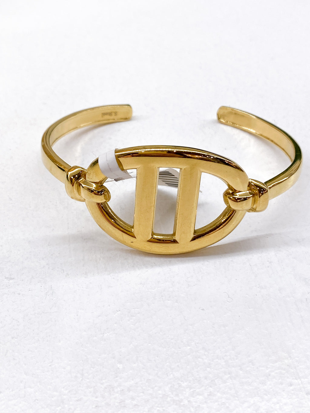 Bracelet jonc rigide femme au design maillon