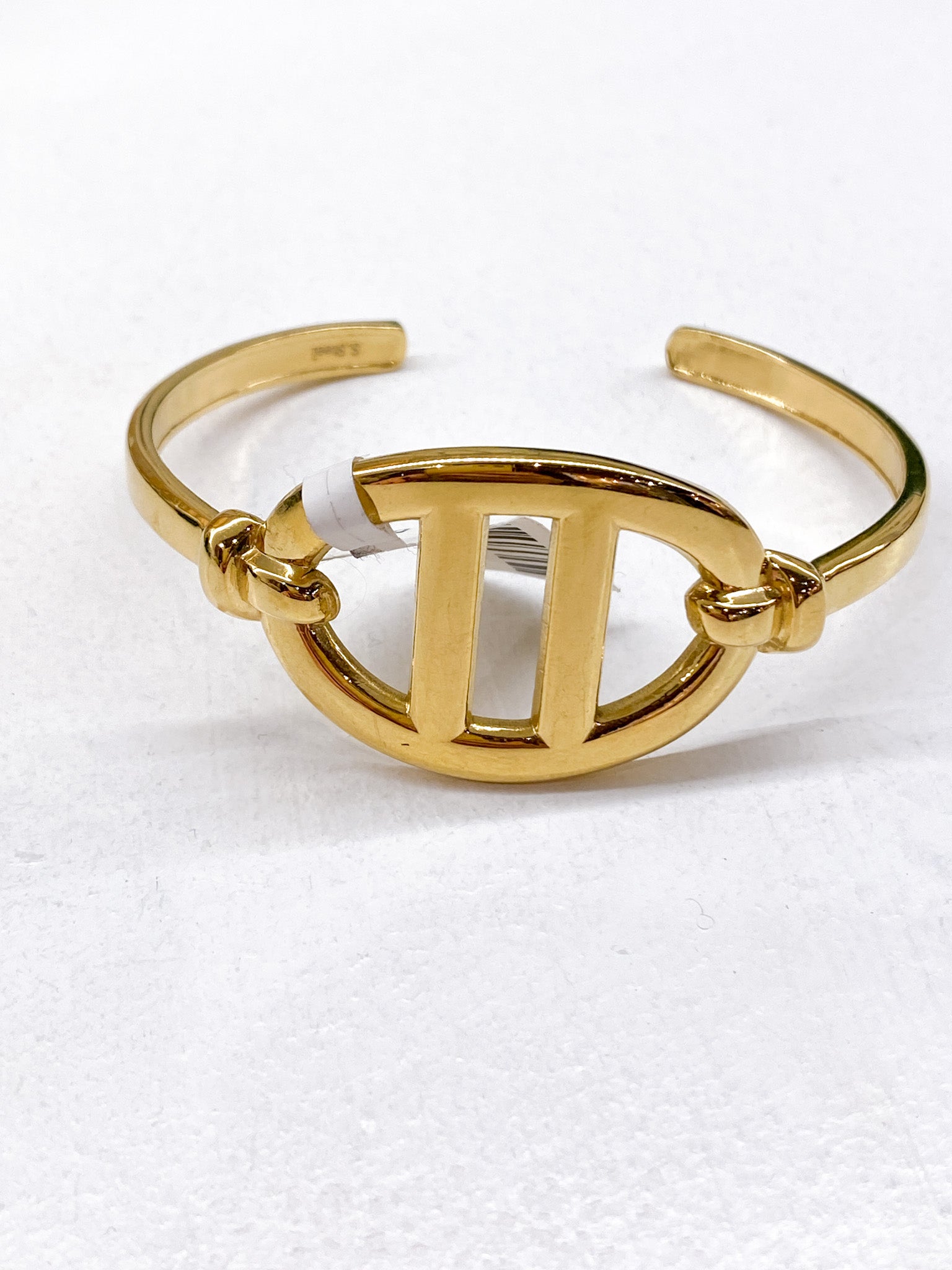 Bracelet jonc rigide femme au design maillon