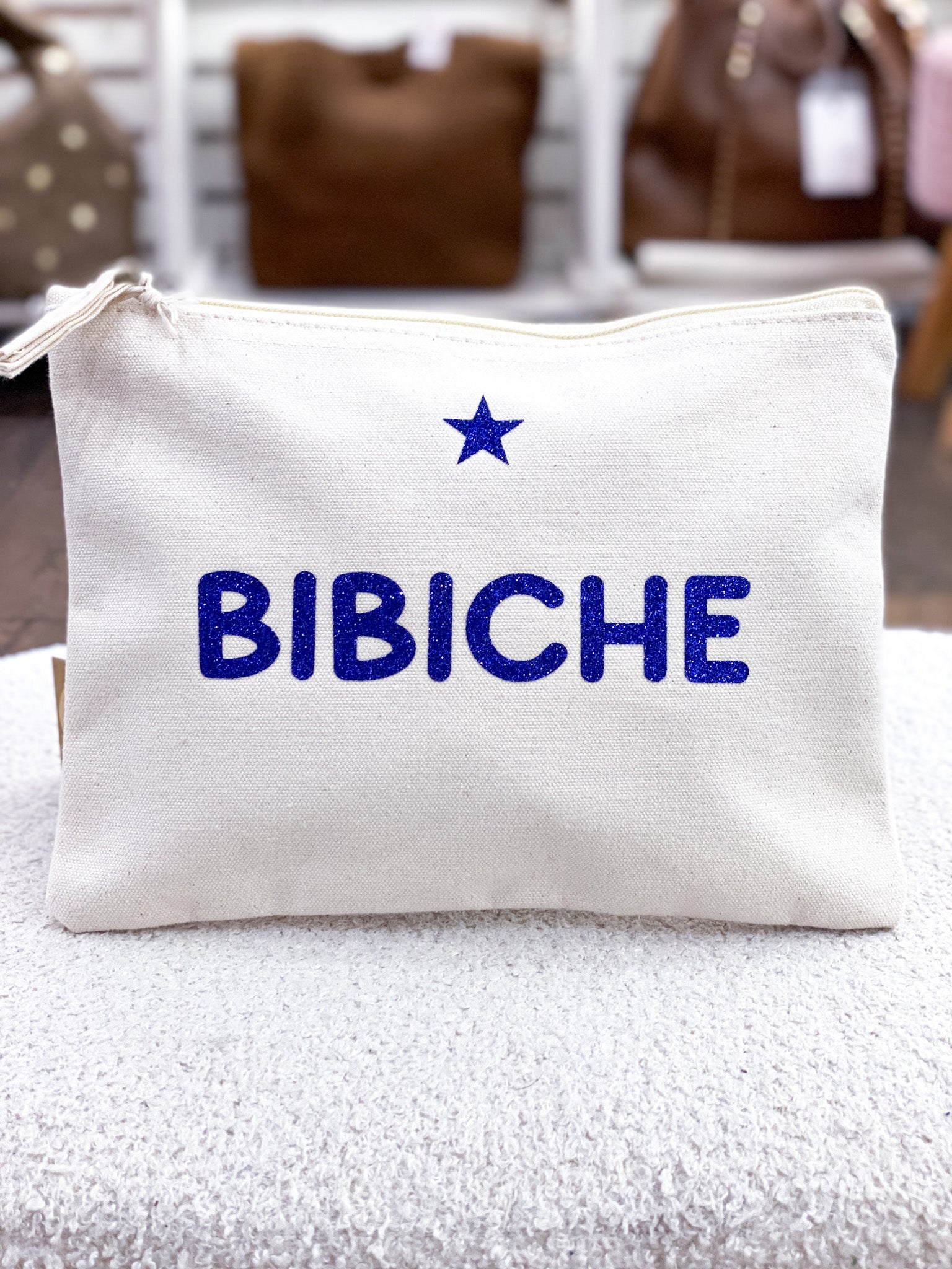 Pochette en coton personnalisée avec de jolis message