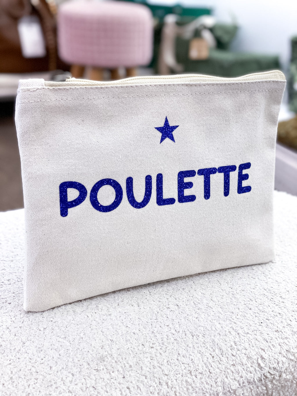 Pochette en coton personnalisée avec de jolis message