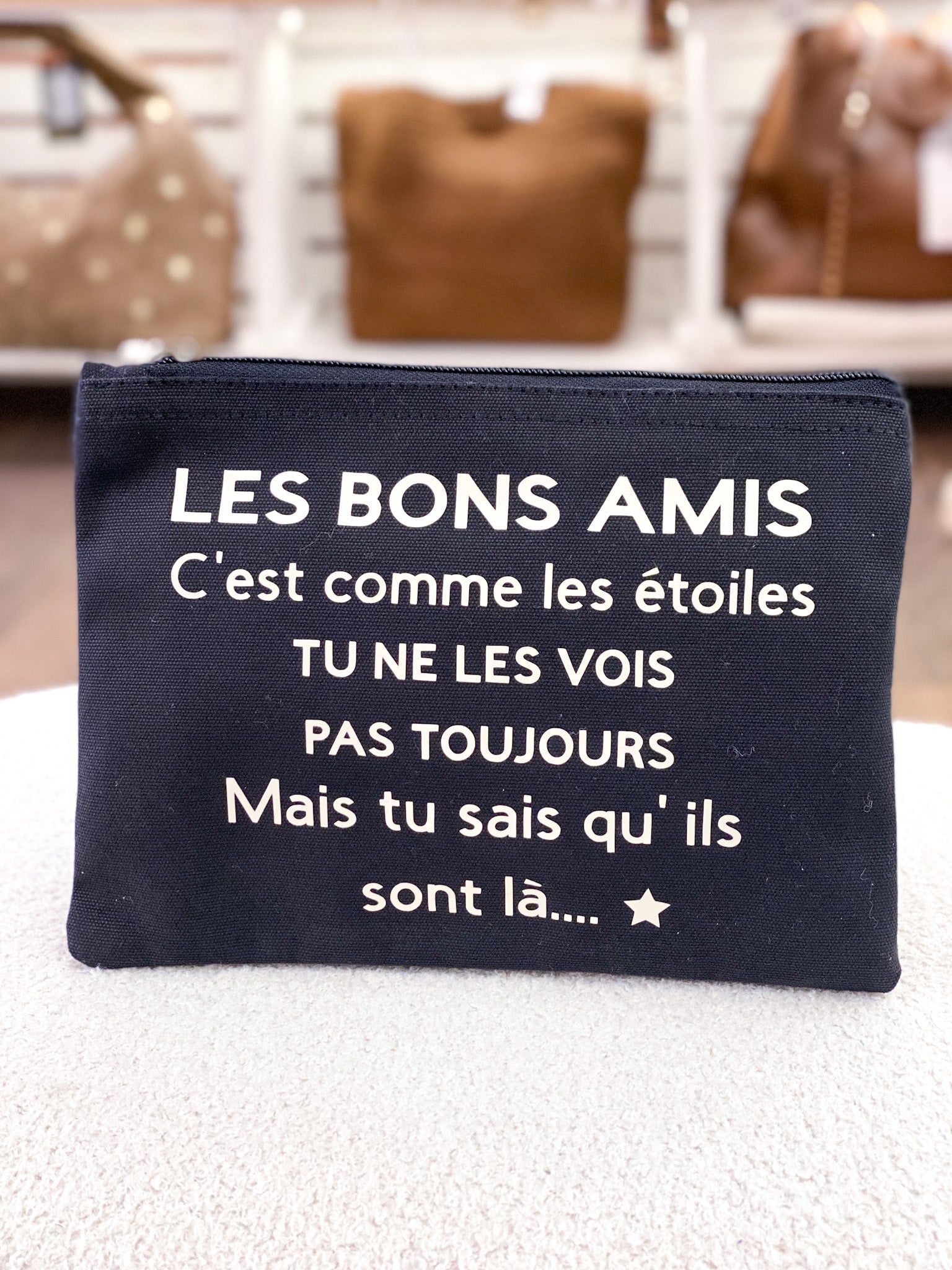Pochette en coton personnalisée avec de jolis message