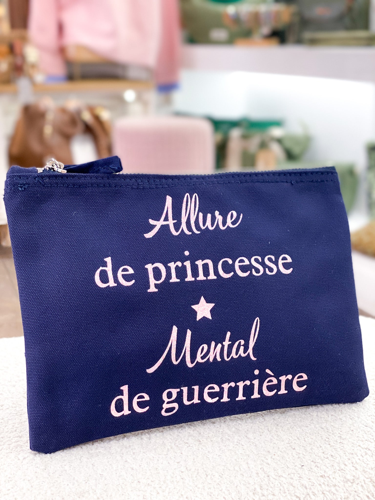 Pochette en coton personnalisée avec de jolis message