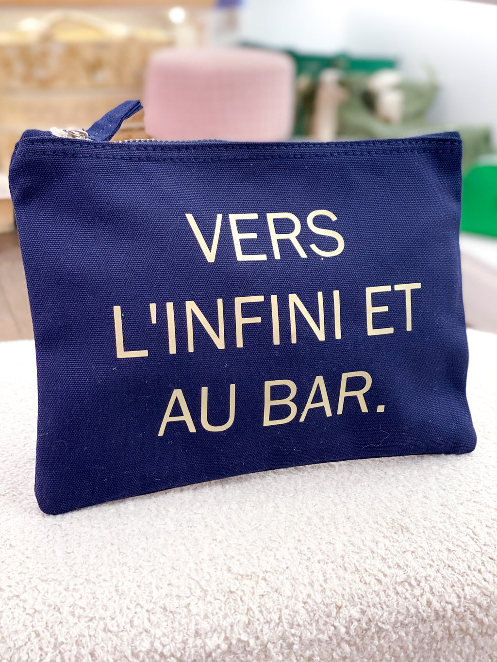 Pochette en coton personnalisée avec de jolis message