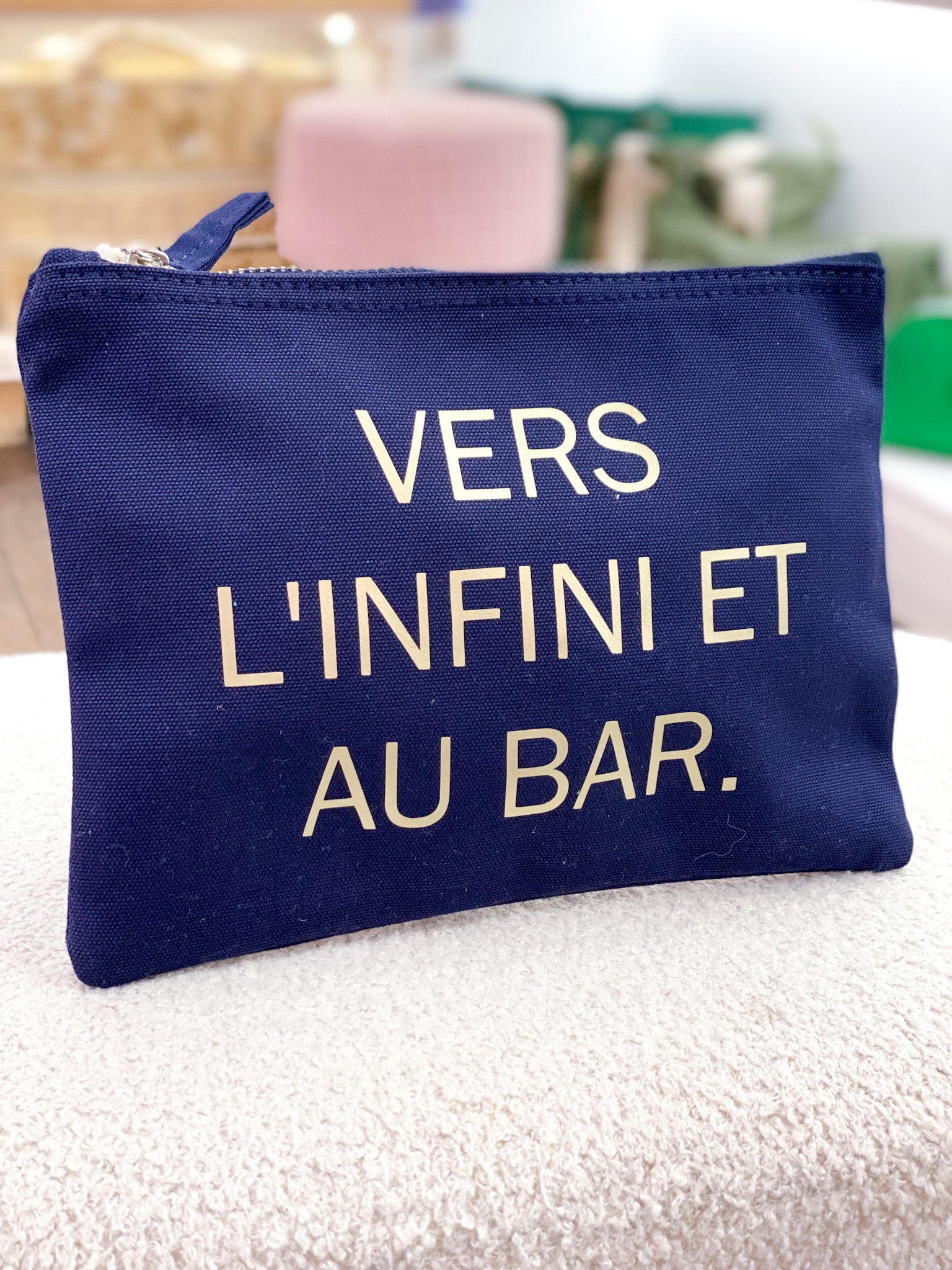 Pochette en coton personnalisée avec de jolis message