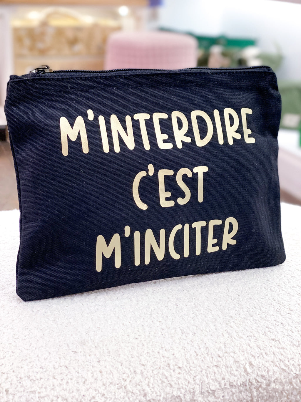 Pochette en coton personnalisée avec de jolis message