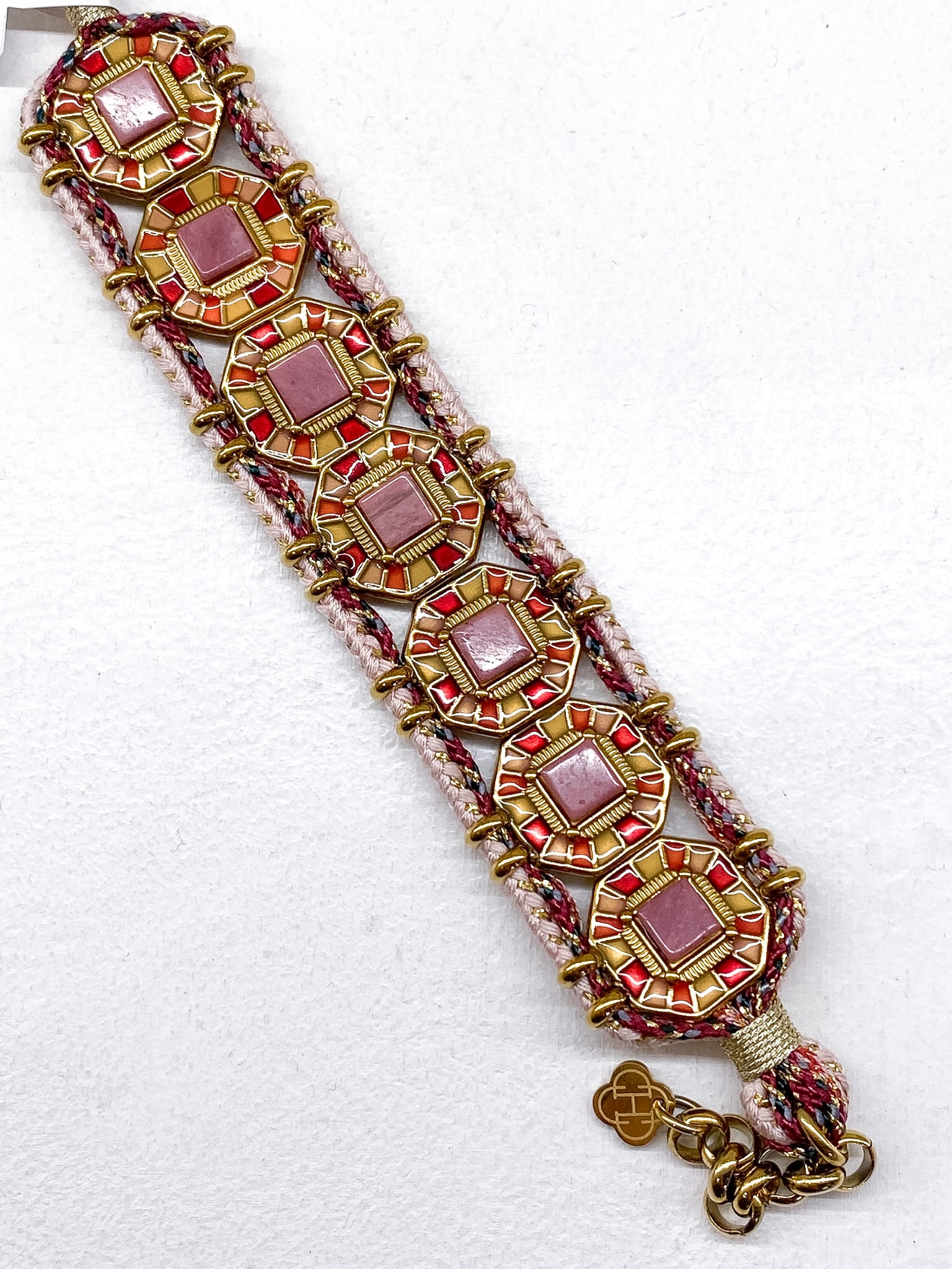 Bracelet manchette femme pierres naturelles