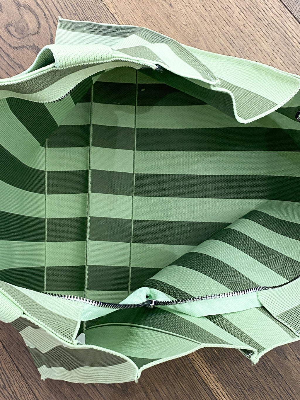 Sac cabas femme rayé grand format