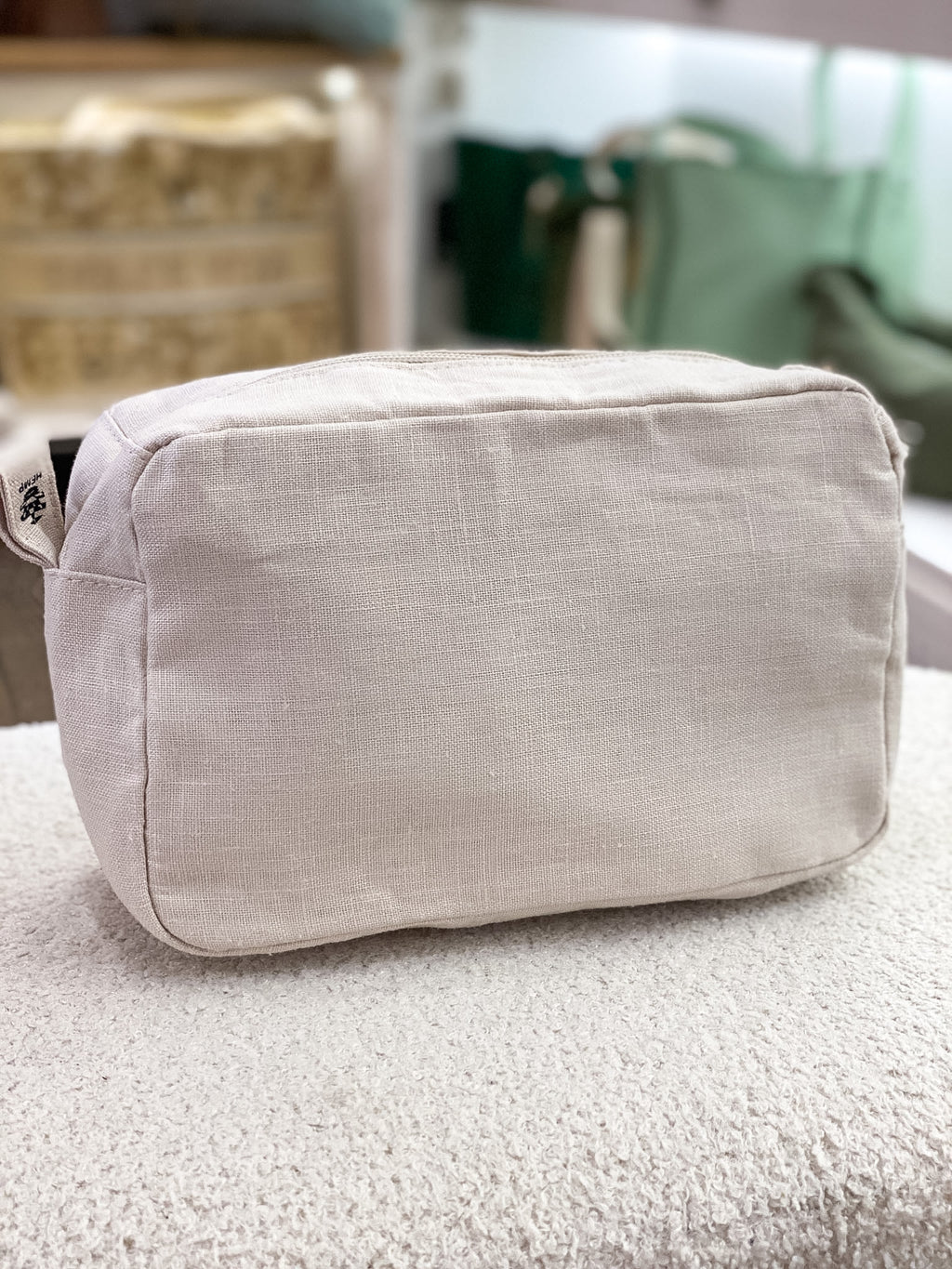 Pochette homme en lin personnalisée
