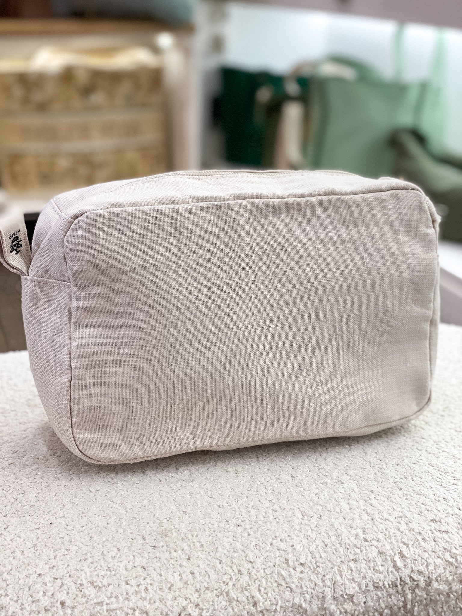 Pochette homme en lin personnalisée