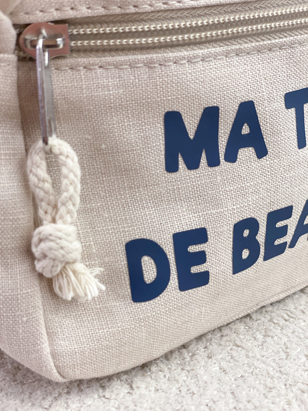 Pochette homme en lin personnalisée