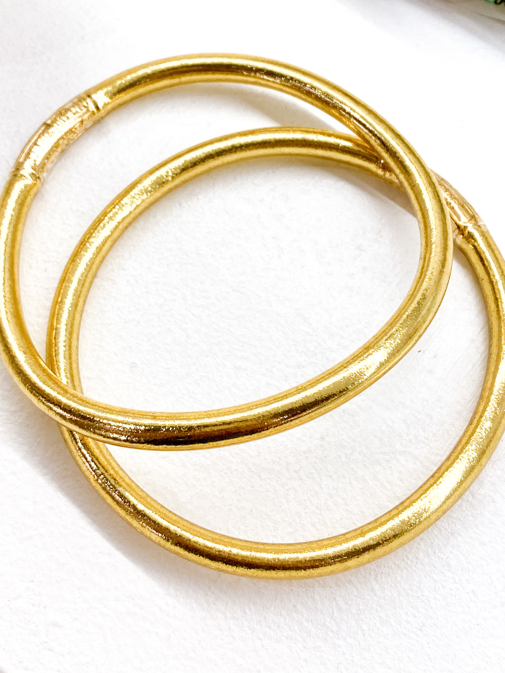 Bracelet bouddhiste doré épais Ikita