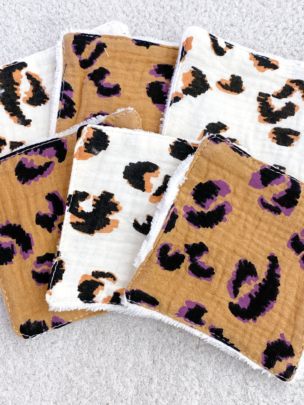 Lingettes démaquillantes lavables en coton et éponge bambou
