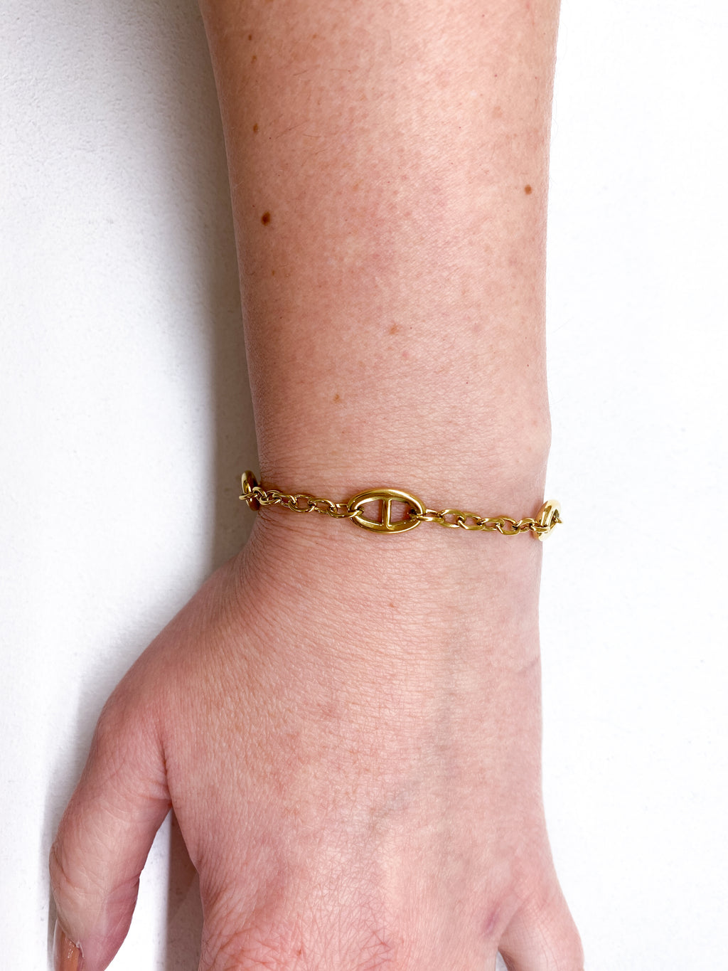 Bracelet en acier inoxydable chaîne épaisse avec maillons