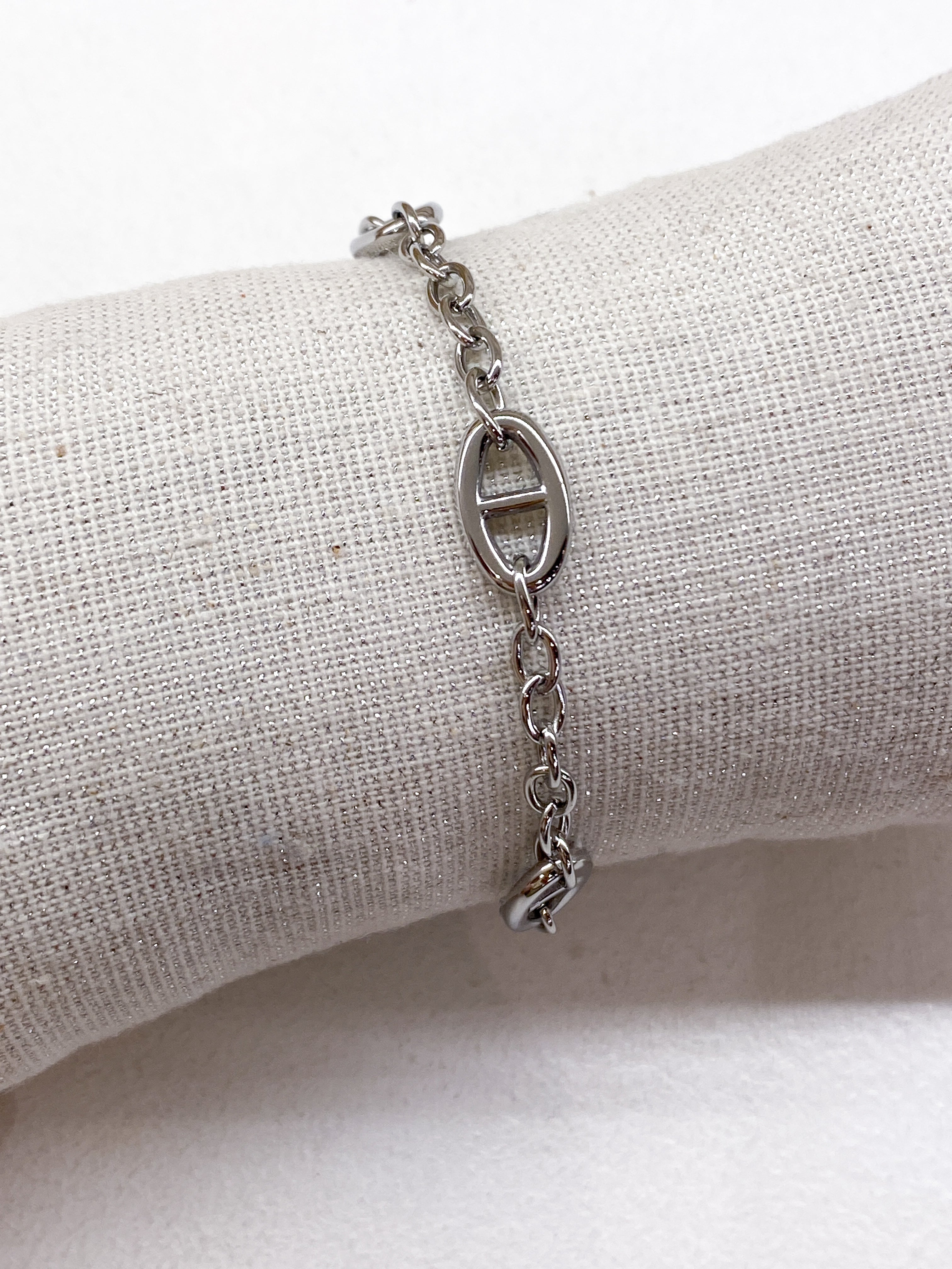 Bracelet en acier inoxydable chaîne épaisse avec maillons