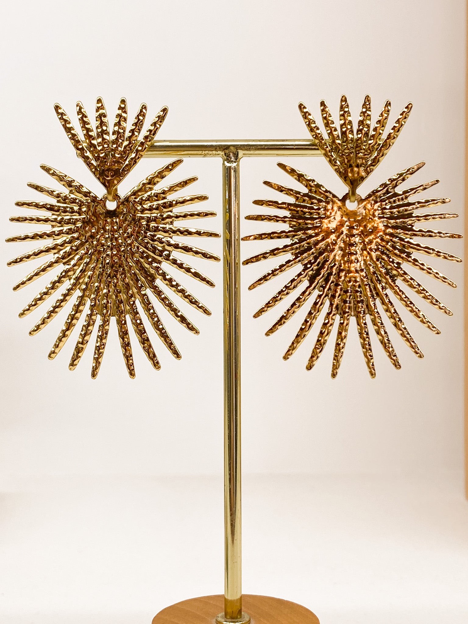 Boucles d’oreilles cœur royal dorées et argentées