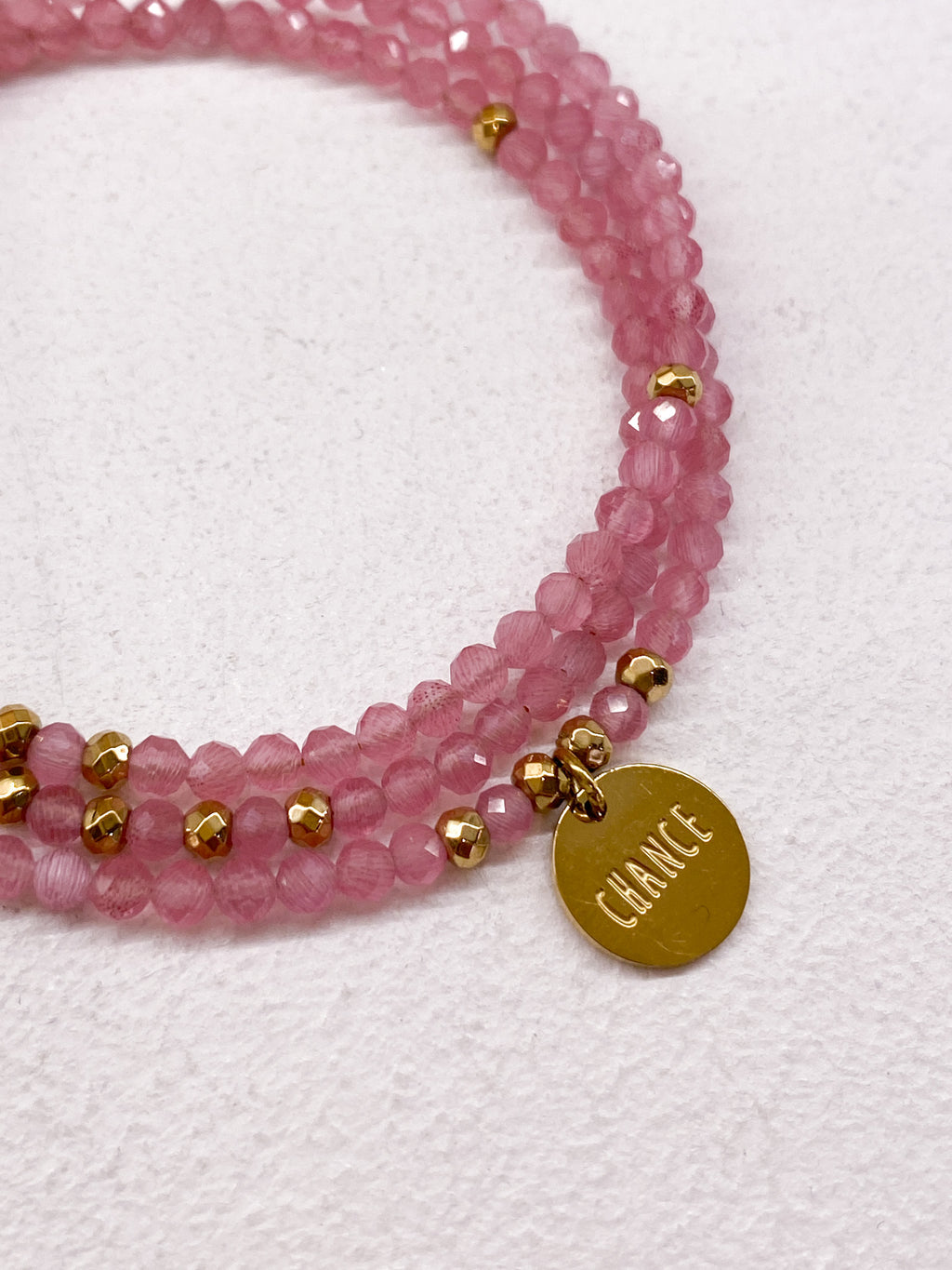 Bracelet Mile Mila Chance en pierres naturelles multirangs