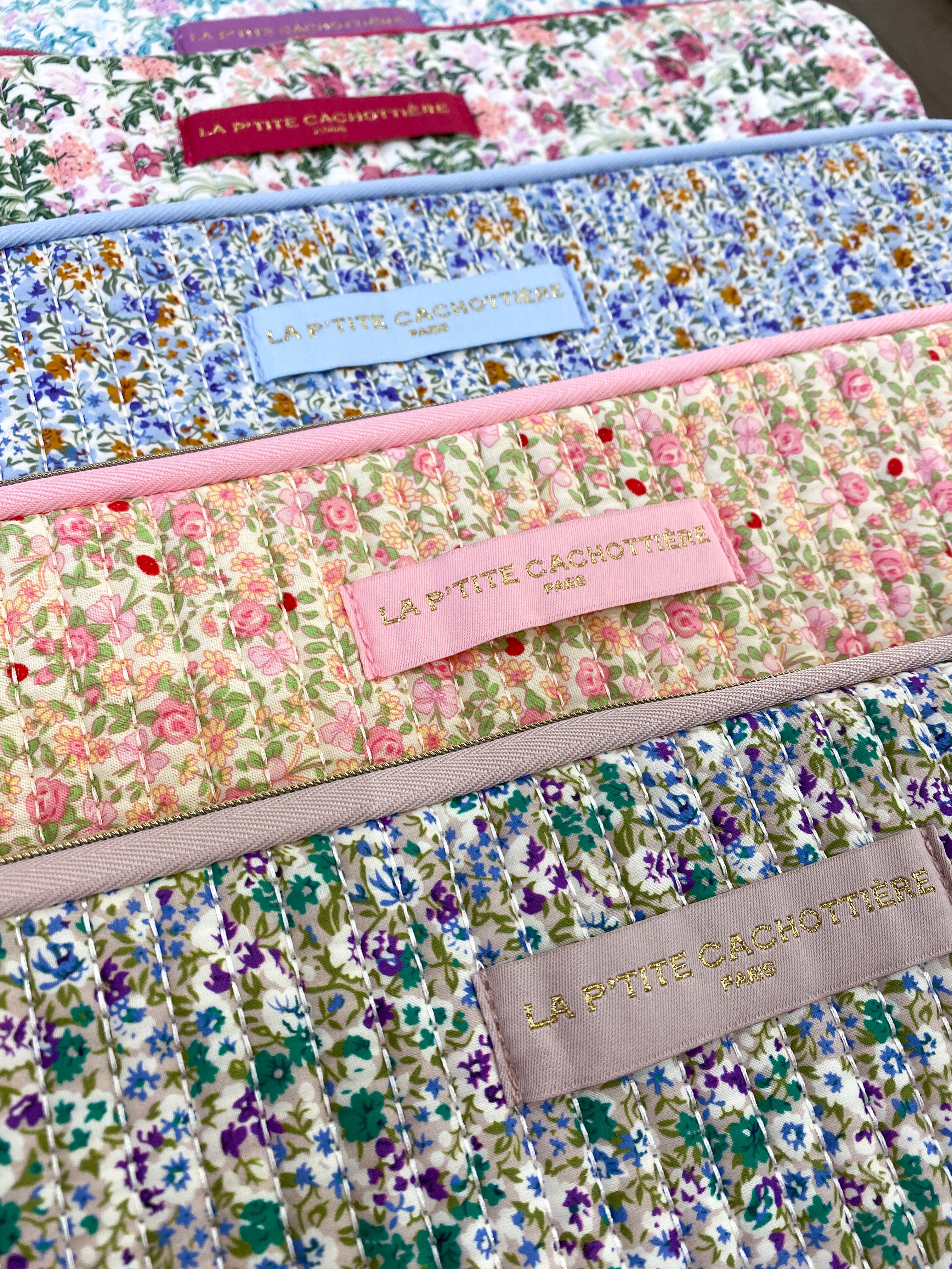 Pochette ordinateur fleurie La P’tite Cachottière