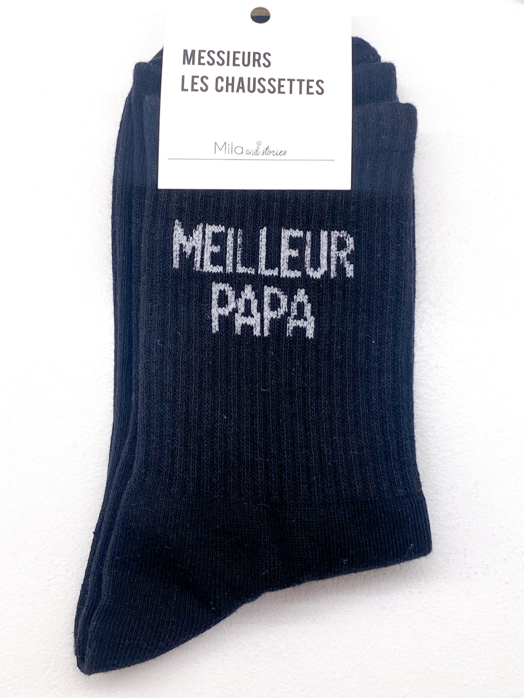 Chaussettes homme en coton message pour papa