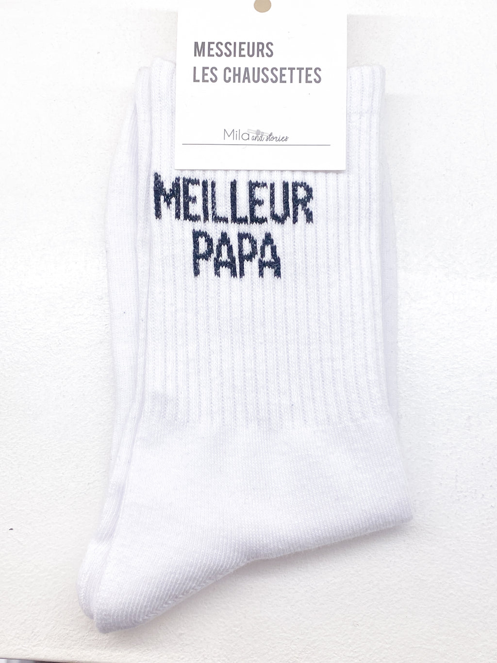 Chaussettes homme en coton message pour papa