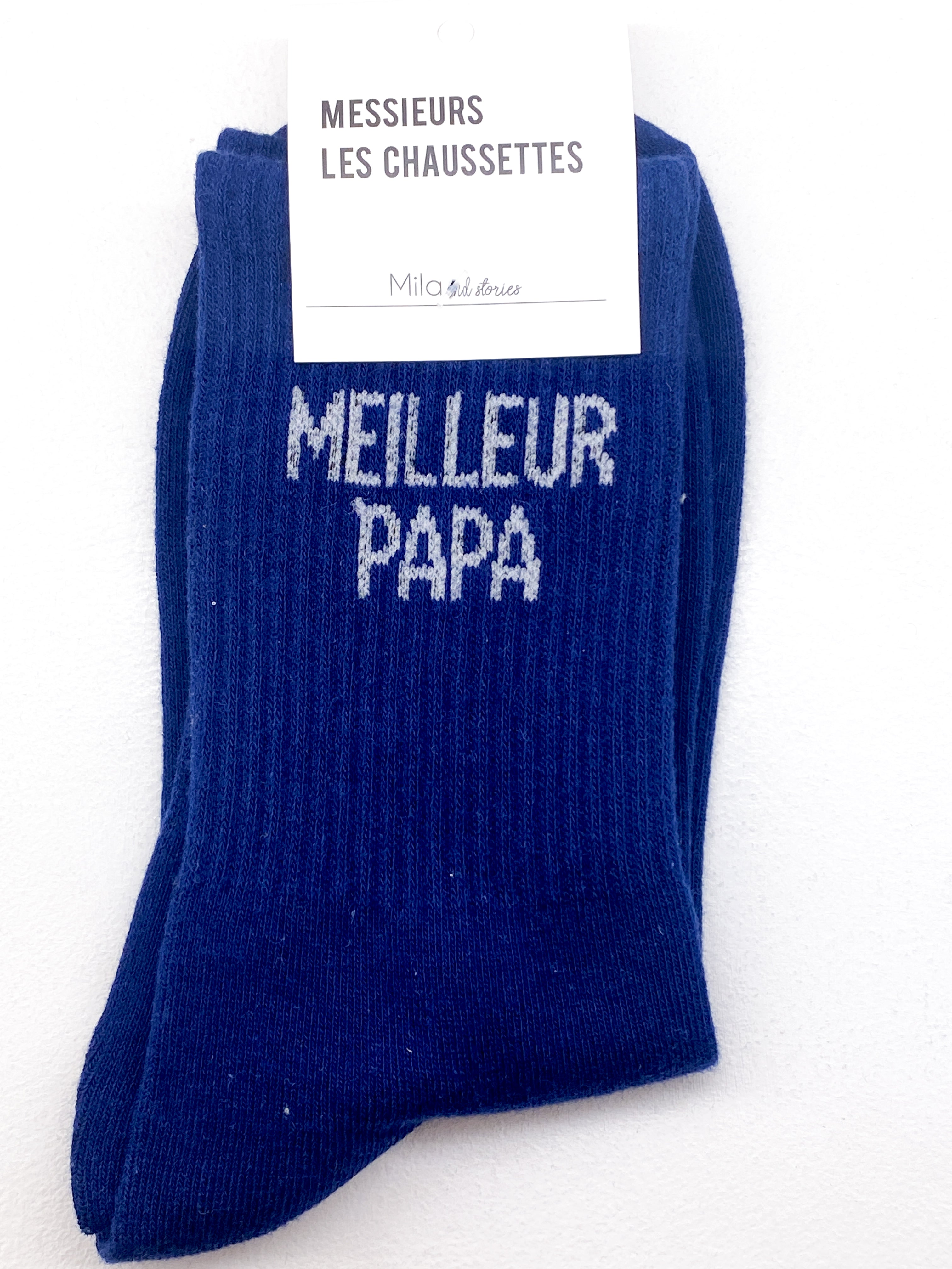 Chaussettes homme en coton message pour papa