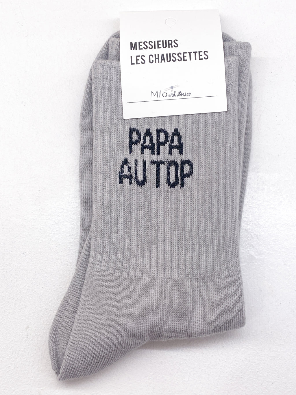 Chaussettes homme en coton message pour papa