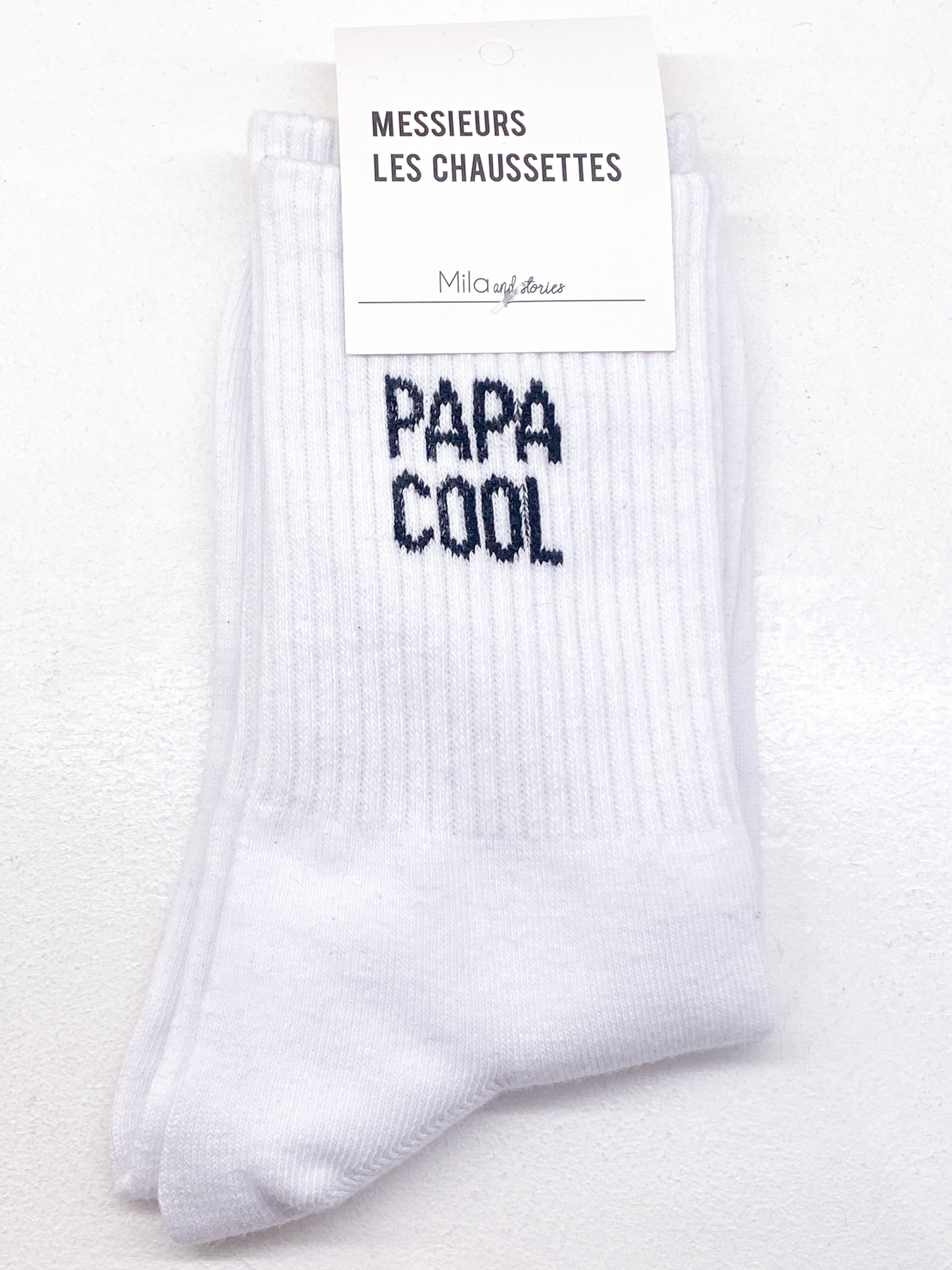 Chaussettes homme en coton message pour papa