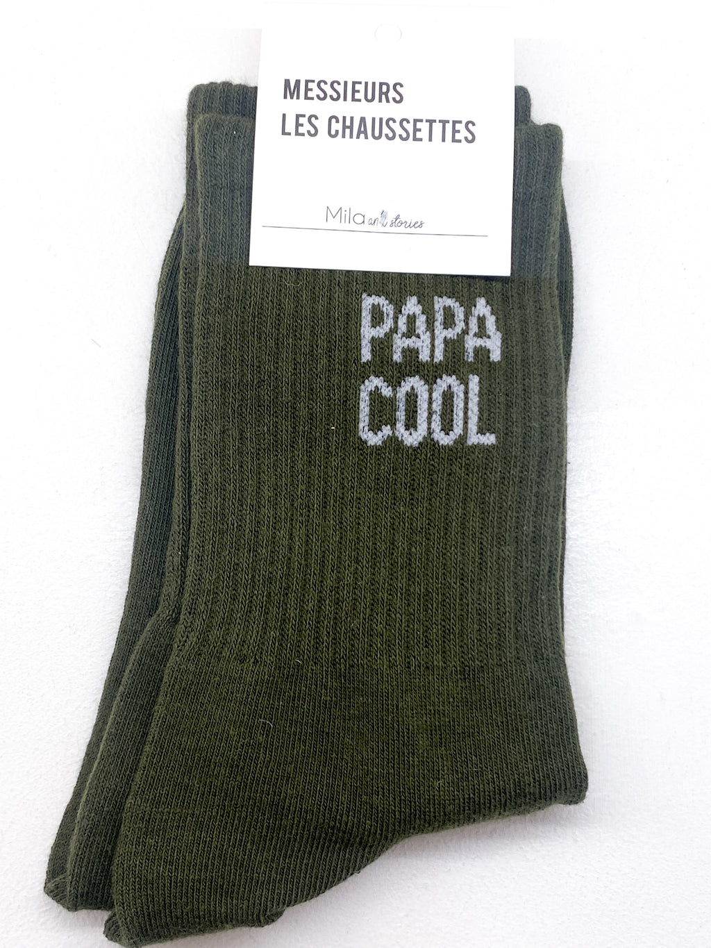 Chaussettes homme en coton message pour papa