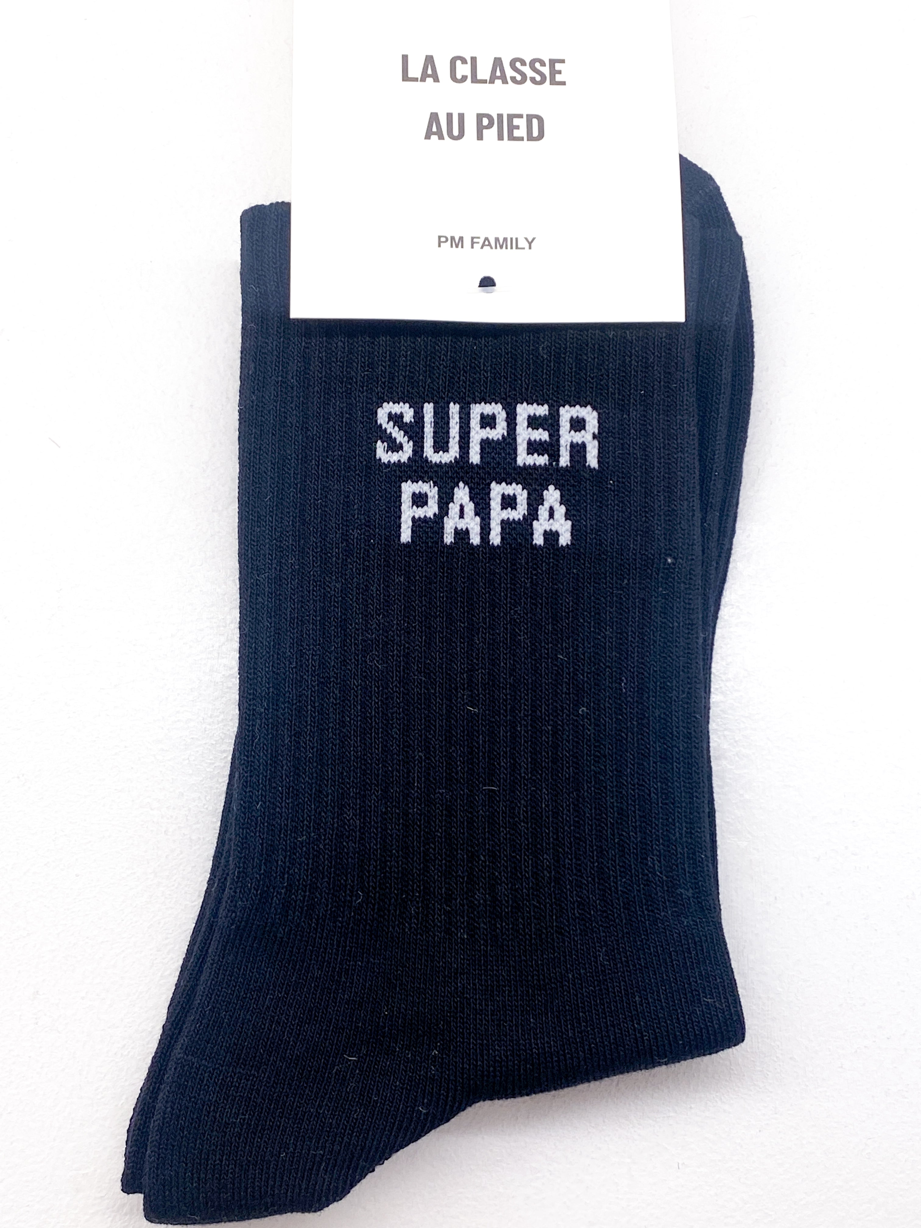Chaussettes homme en coton message pour papa