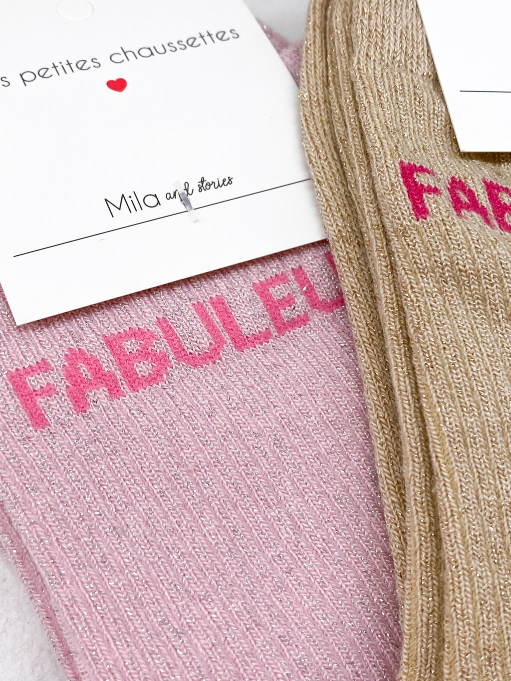 Chaussettes femme à paillettes Fabuleuse