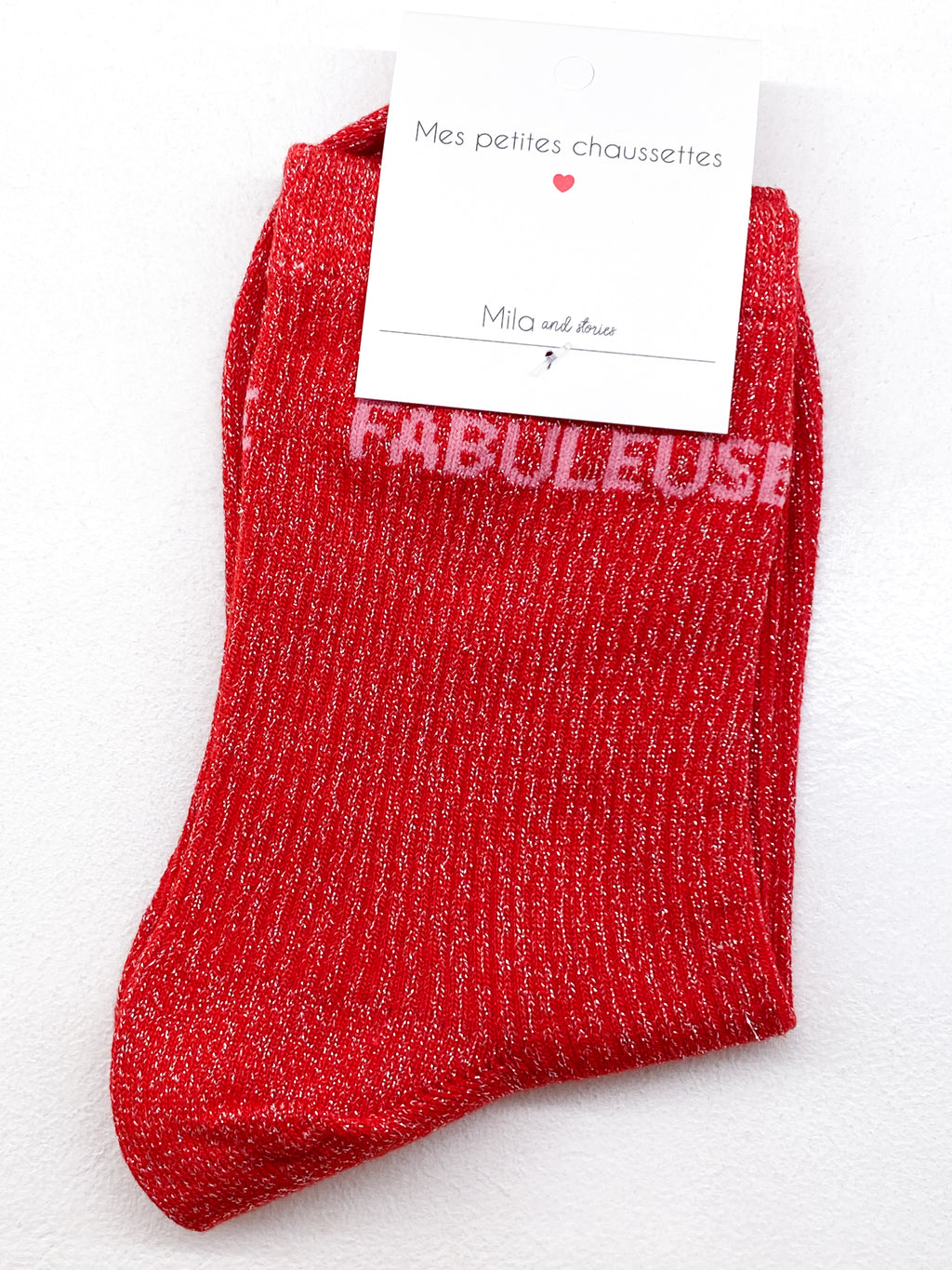 Chaussettes femme à paillettes Fabuleuse