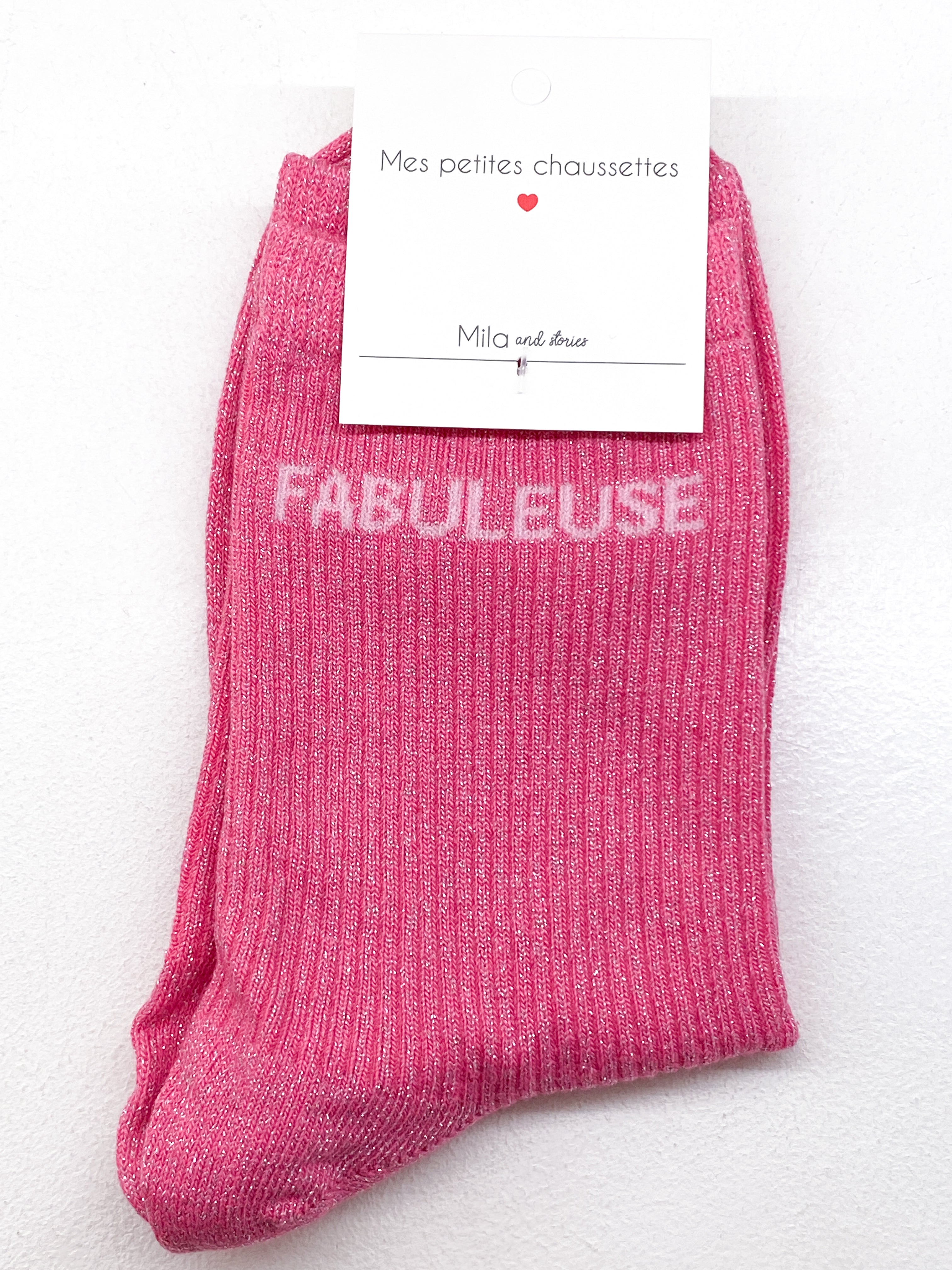 Chaussettes femme à paillettes Fabuleuse