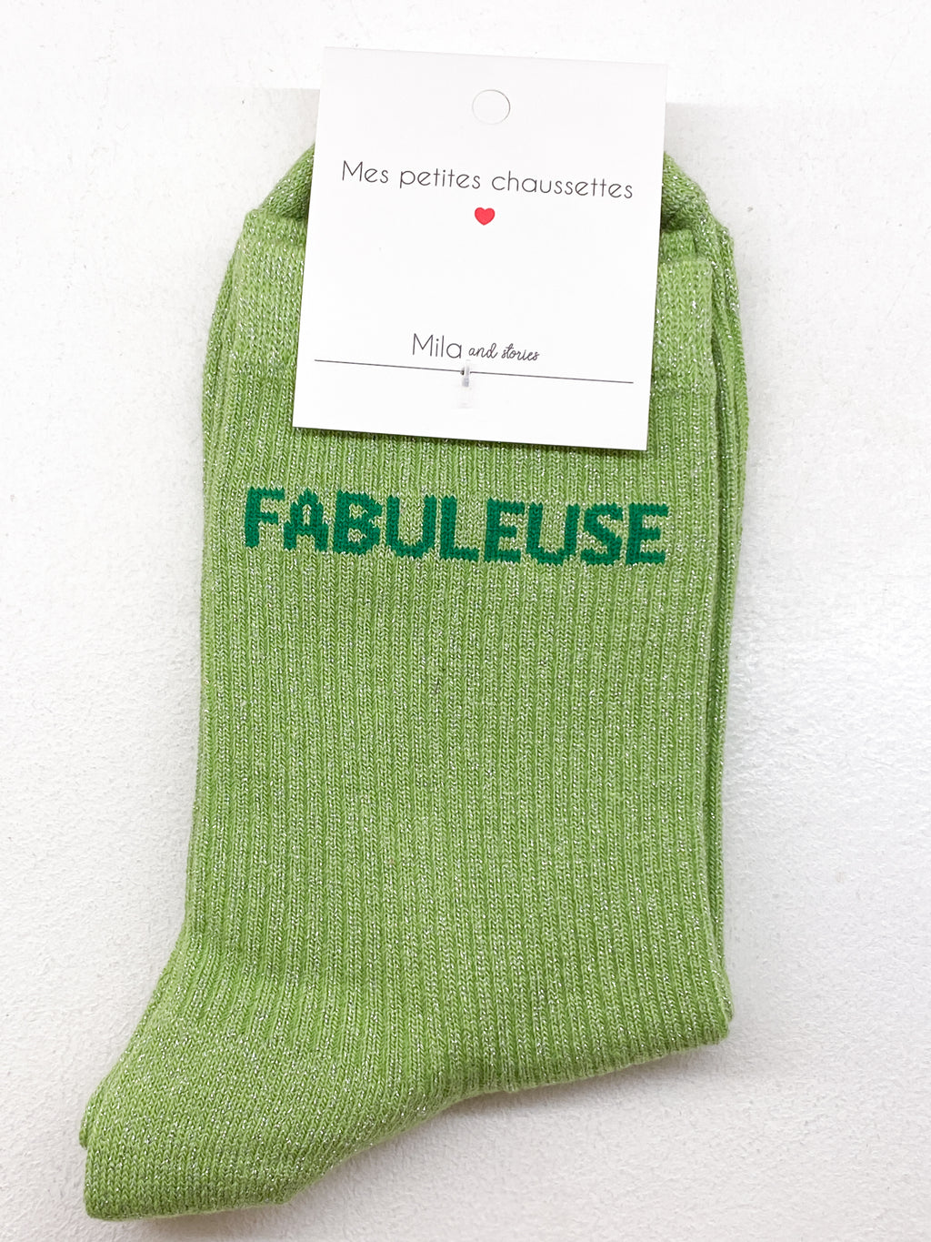 Chaussettes femme à paillettes Fabuleuse
