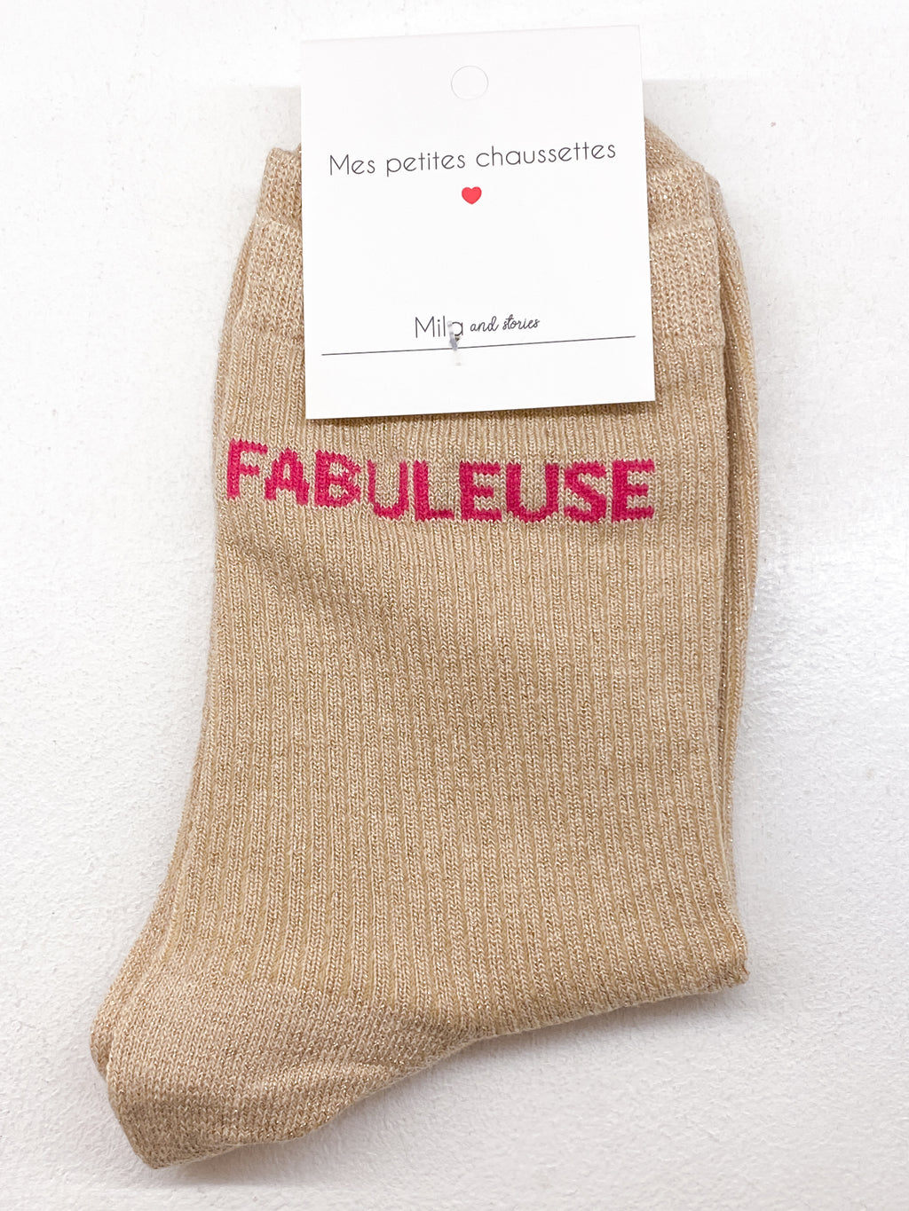 Chaussettes femme à paillettes Fabuleuse