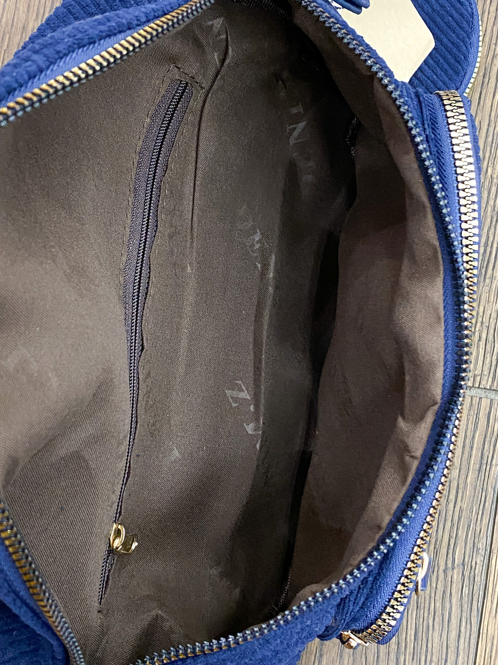 Sac banane en velours côtelé avec multi-poches